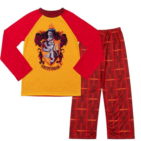 Harry Potter Gryffindor Boysgirls Raglan Pajama Shirt And Pajama Pants