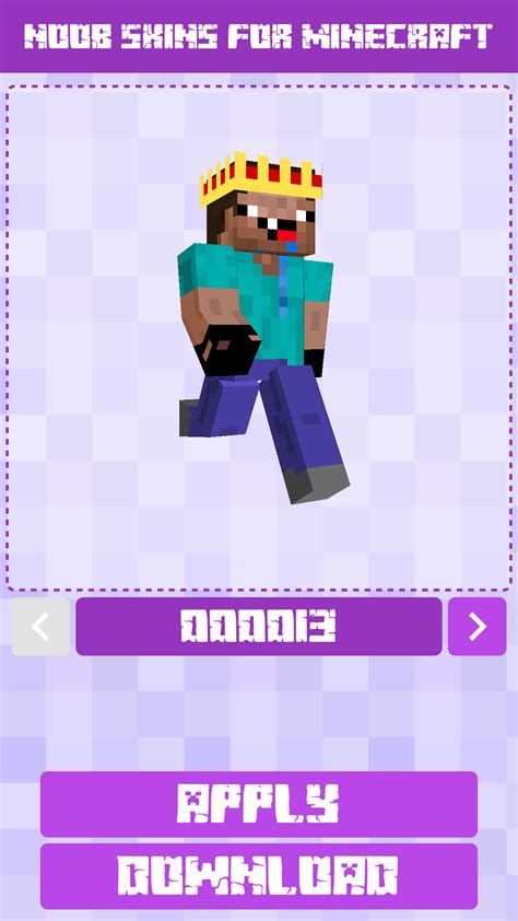 Noob Skins For Minecraft Pe Apps And Games