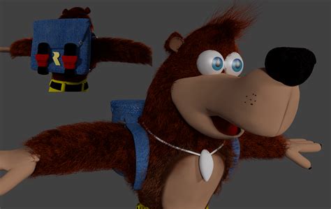 Just Finished My Render Of My Model Of Banjo From Banjo Kazooie R