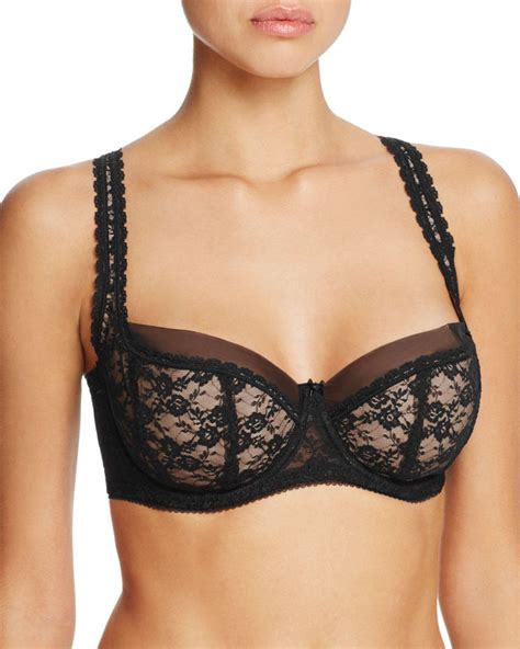 Dita Von Teese Synthetic Sheer Witchery Full Figure Bra In Blacknude