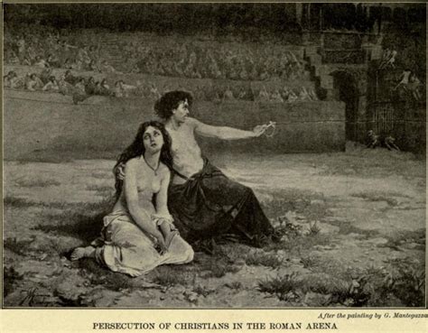 Persecution Of Christians In The Roman Arena After The Painting By G