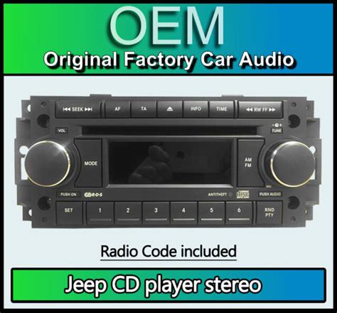 Jeep Compass Cd Player Jeep P05064067ae Car Stereo With Radio Code Ebay