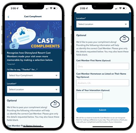 Mobile Cast Compliment Feature Debuts In Disneyland App