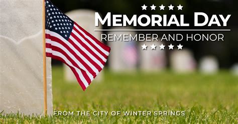 City Offices Closed Memorial Day 2021 Winter Springs Florida