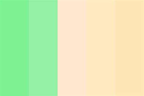 Besides the obvious (peaches), what perhaps you're an artist looking to expand your color palette. Mint and peach Color Palette