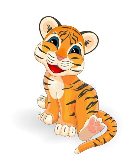 Little Tiger Cub 1 Stock Vector Illustration Of Character