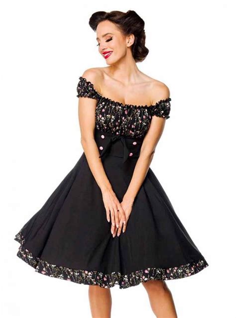 Robe Années 50 Vintage Rockabilly Pin Up Belsira Bella Flowers