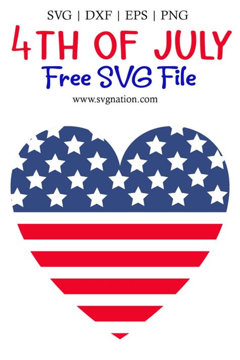 American Flag Heart Svg Free Svg Files