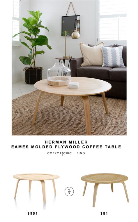 S p o n s o r e d. Herman Miller Eames Molded Plywood Coffee Table - copycatchic