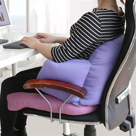 KAYIYO Lumbar Cushion Back Support Pillow Home Office Car Seat Supports Chair Pillow Waist Cushion Waist 