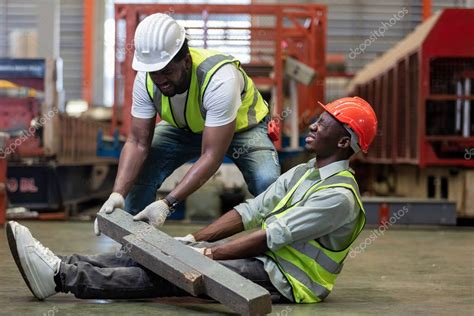 Industrial Accident Concept Male African American Accidents From