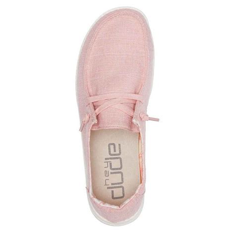 We make affordable, lightweight & comfortable shoes that allow you to move freely while exploring the world. Hey Dude Women's Wendy Linen Casual Shoes - Pink - Size 10 - Pink 10 | Sportsman's Warehouse