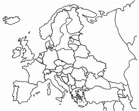 Map Of Europe Coloring Page Elegant Europe Map Coloring Page For