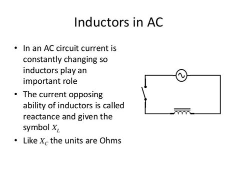 Inductors In Ac Circuits
