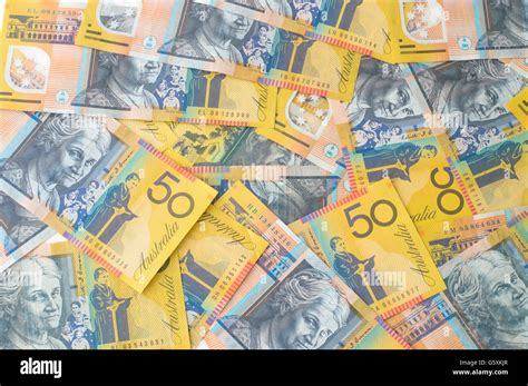 Australian Money Aussie Currency Background Stock Photo Alamy