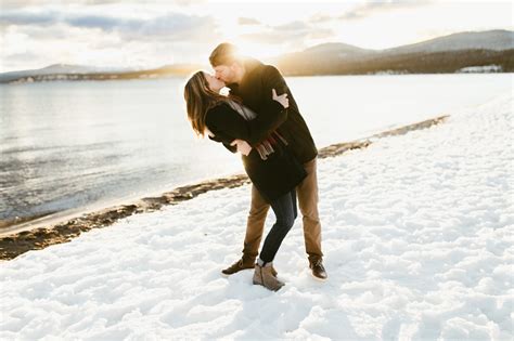 Snowy Lake Tahoe Engagement Session — The Hearnes Adventure Wedding