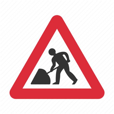 Road Work Ahead Sign Logo
