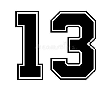 22 Classic Vintage Sport Jersey Number In Black Number On White