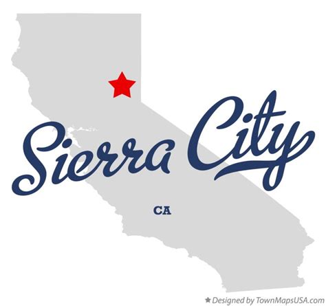 Map Of Sierra City Ca California