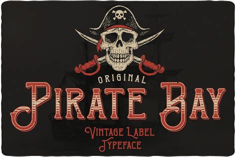 Pirate Bay Typeface Symbol Fonts Creative Market