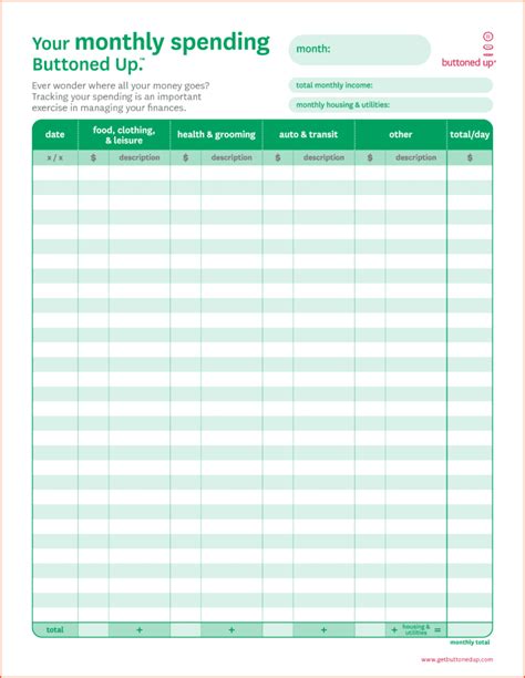 Free Monthly Budget Spreadsheet Template Spreadsheet