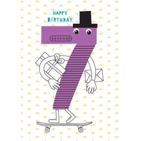 Know someone celebrating a special birthday? 7th Birthday Card By Karin åkesson Design ...