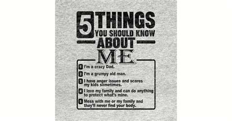 5 Things You Should Know About Me 5 Things You Should Know About Me