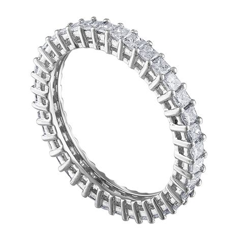 Estate 18k White Gold Diamond Ring Ii Ring Size 625 Luxury