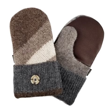 Mens Upcycled Wool Mittens Totally Awesome Goods