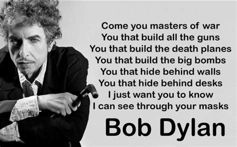 Bob Dylan Quotes On War Quotesgram