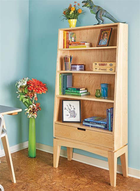 Slant Front Bookcase Woodworking Project Woodsmith Plans
