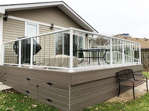 Check spelling or type a new query. The Peak Aluminum Railing system in White with glass ...