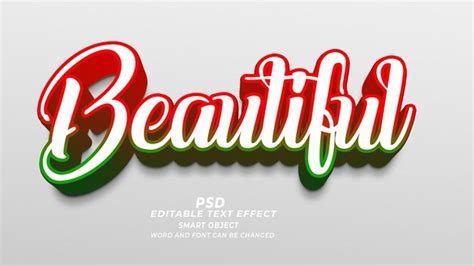 Premium Psd Beautiful Psd 3d Editable Text Effect Photoshop Template