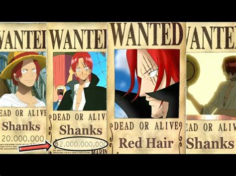 I mean, the man literally was part of the crew that broke into a world. SHANKS' Evolution BOUNTY From The Start Until The End Of ...