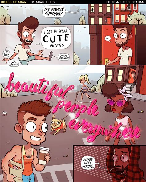 That The World Is Full Of People Who Are Cuter Than I Am Cute Comics Adam Ellis Comics