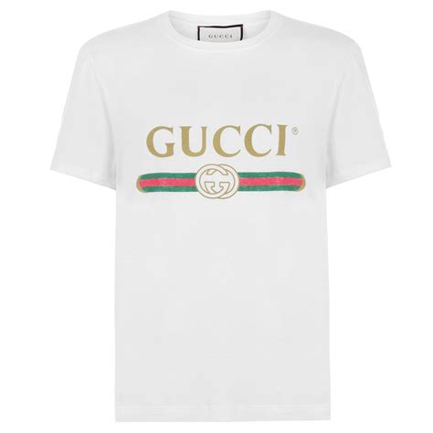 Shop printed and embroidered styles. Gucci | Distressed Logo T Shirt | Flannels