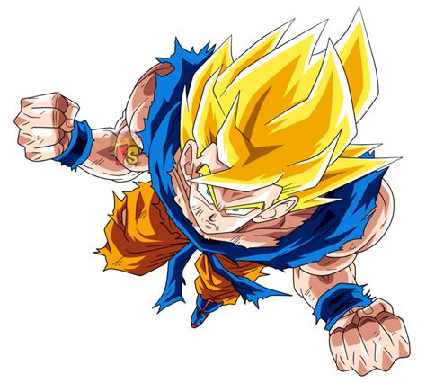 Developed by akatsuki and published by bandai namco entertainment, it was released in japan for android on january 30, 2015 and for ios on february 19, 2015. Goku Ssj1 - RENDER - DOKKAN BATTLE by FradayEsmarkers.deviantart.com on @DeviantArt