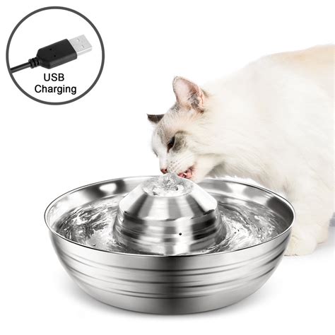 Usb Port Best Cat Water Fountain Stainless Steel25l Automatic Pet
