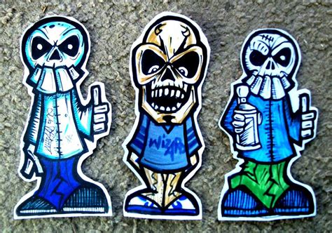 Graffiti Stickers Skulls By Wizard1labels On Deviantart