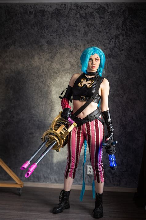 Jinx Cosplay Costume Arcane League Of Legends Etsy Canada