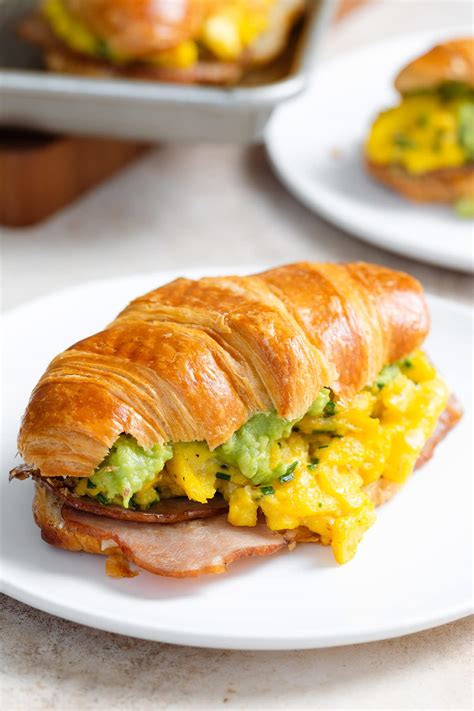 Croissant Breakfast Sandwich The Healthful Ideas