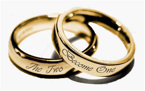 Christian Marriage Png Two Become One Rings Png Transparent Png Kindpng