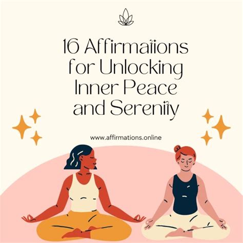 16 Affirmations For Unlocking Inner Peace And Serenity