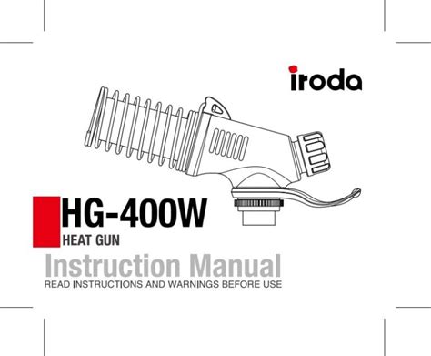 Hg 400w Professional Heavy Duty Heat Gun Iroda Brand Made In Taiwan