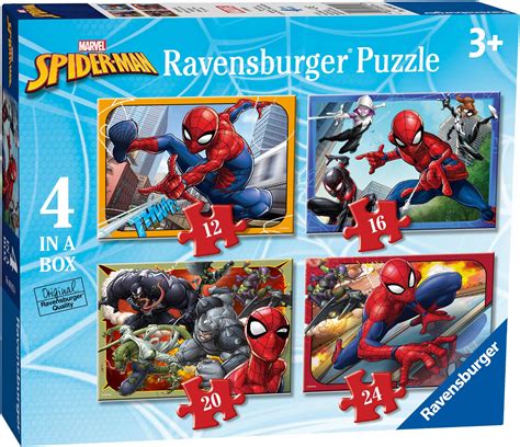 Ravensburger Spider Man 4 In A Box Jigsaw Puzzles Toys Games Bnip Ebay