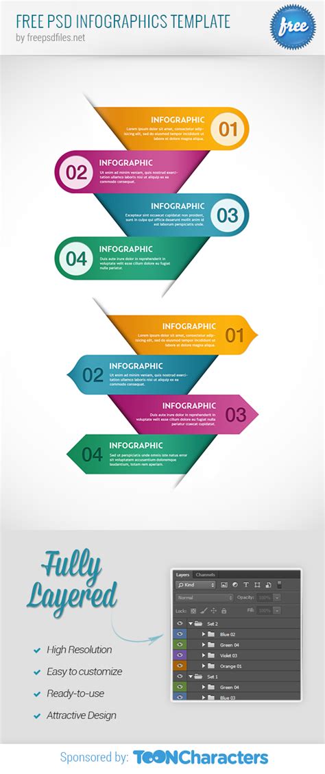 Free PSD Infographics Template - Free PSD Files