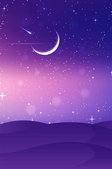 Moon And Stars Aesthetic Background Insight From Leticia