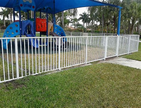 Commercial Aluminum Fence Installation