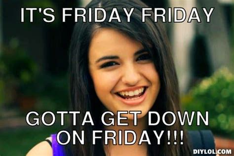 With tenor, maker of gif keyboard, add popular rebecca black friday meme animated gifs to your conversations. Pin de Jaime Marchese em Friday | 14 anos