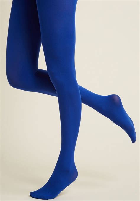 Accent Your Ensemble Tights In Royal Blue Blue Tights Colored Tights